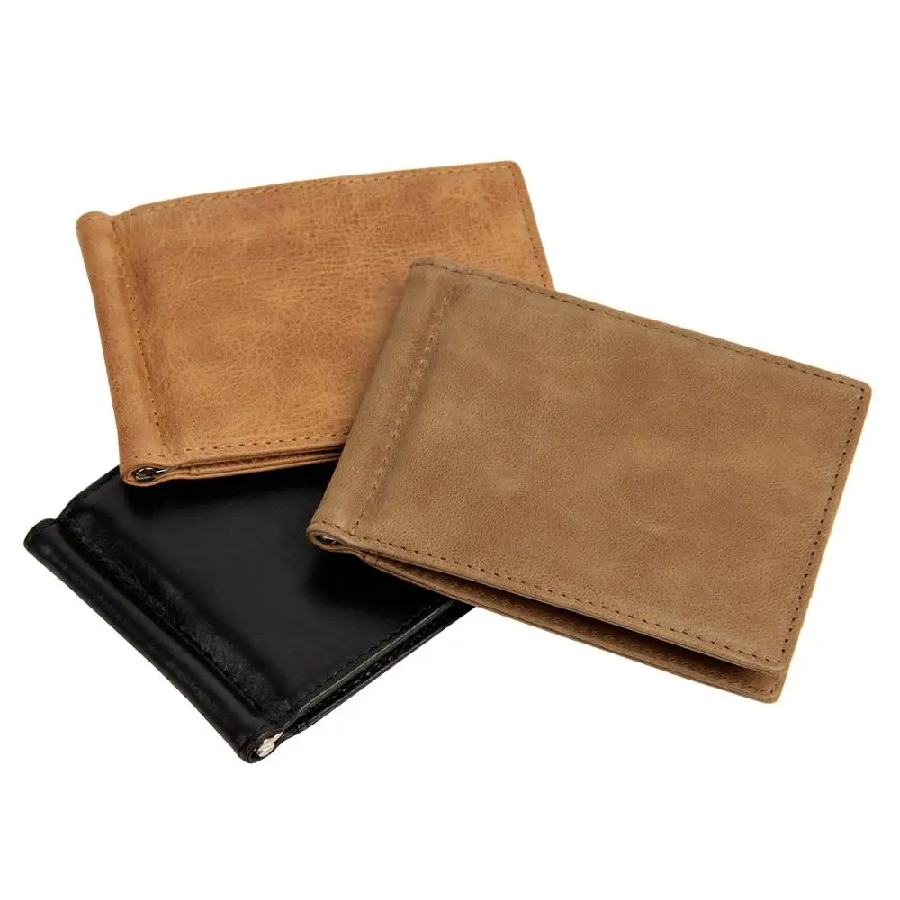 

2020 new retro classic leisure wallet multi card RFID Shield Wallet anti scanning leather wallet Korean men's short Wallet