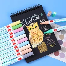 

Morandi Acrylic Marker Art Paint Markers Pen Set for 12/24/36/48 Colored Rock Ceramic Porcelain Mug Glass Wood Fabric Canvas CD
