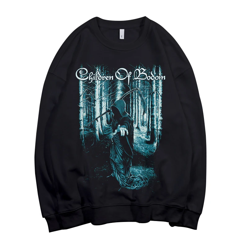 8 designs Death Children Of Bodom Pollover Sweatshirt Rock hoodie punk sudadera streetwear fleece Outerwear heavy metal - Цвет: 3