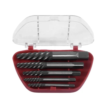 

High Quality 5Pcs/6Pcs Practical Portable Chrome Vanadium Steel Breakage Damaged Screw Extractor Remover Tools Great Tool