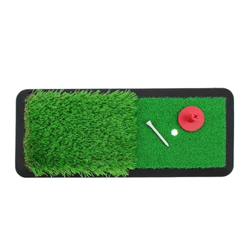 

Crestgolf Miniature Golf Practice Hitting Mat 18.5 "x7.9" Double Sided Lawn Golf Mat Artificial Golf Swing Practice Mats