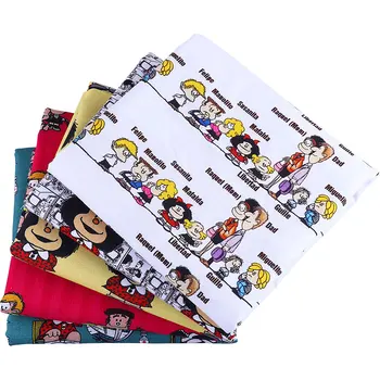 

50*145CM Cartoons pattern100 percent cotton fabric for Tissue Kids Bedding home textile Textile for Sewing Doll Dress