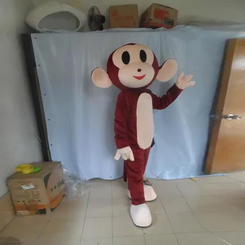 

Halloween Brown Monkey Mascot Costume Suits Cosplay Character Clothing Advertising Promotion Carnival Xmas Easter Adults Size