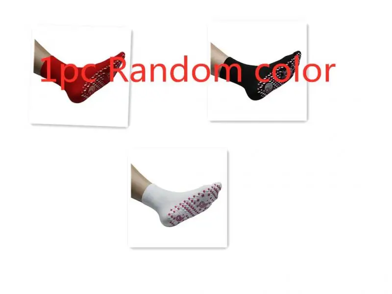 Random color Магнитные носки для здоровья, удобные и дышащие спортивные носки для фитнеса, теплые длинные Лыжные носки для ходьбы и пеших прогулок - Цвет: Random color