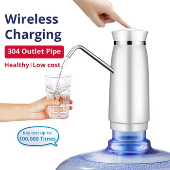 

Electric Water Pump Dispenser USB Chargable Portable Drinking Bottle Switch Intelligent Wireless Bottle Tap Water Treatment