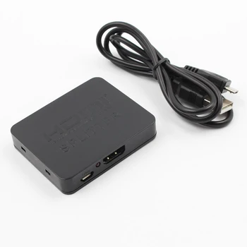 

HDMI Amplifier 1 In 2 Out 2 Ports Repeater Amplifier Hub HDMI Switch Box HDMI 1080P 3D Display For DVD Players D-VHS players