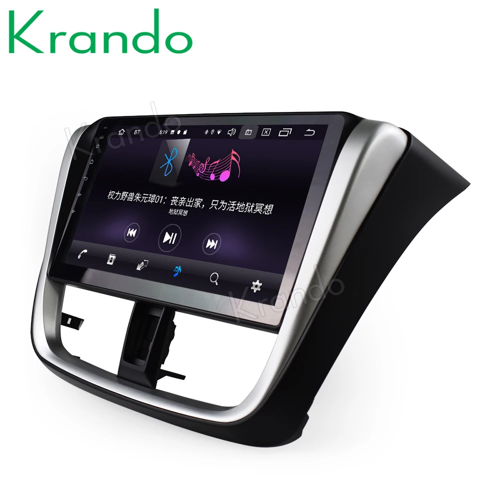 Krando 2+ 32G Android 8,1 10," ips полный сенсорный экран мультимедийный плеер для Toyota YARIS Sedan+ аудио плеер gps Нет 2din DVD