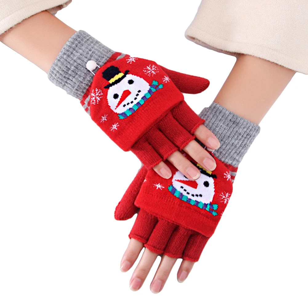 Новинка, женские перчатки для рук, теплые, мягкие, на половину пальца, варежки, вязаные, Утолщенные, искусственная шерсть, теплые, Осень-зима, 1 пара