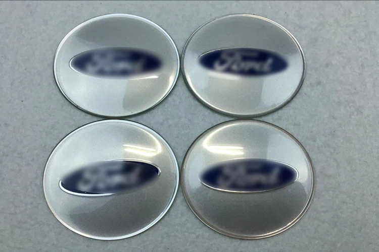 

4pcs Fashion NEW Car-Styling 65mm Stickers Car Wheel Center Hub Caps sticker For Ford 2 3 4 5 mk2 mk3 mk4 mk5 mk7 ranger fiesta