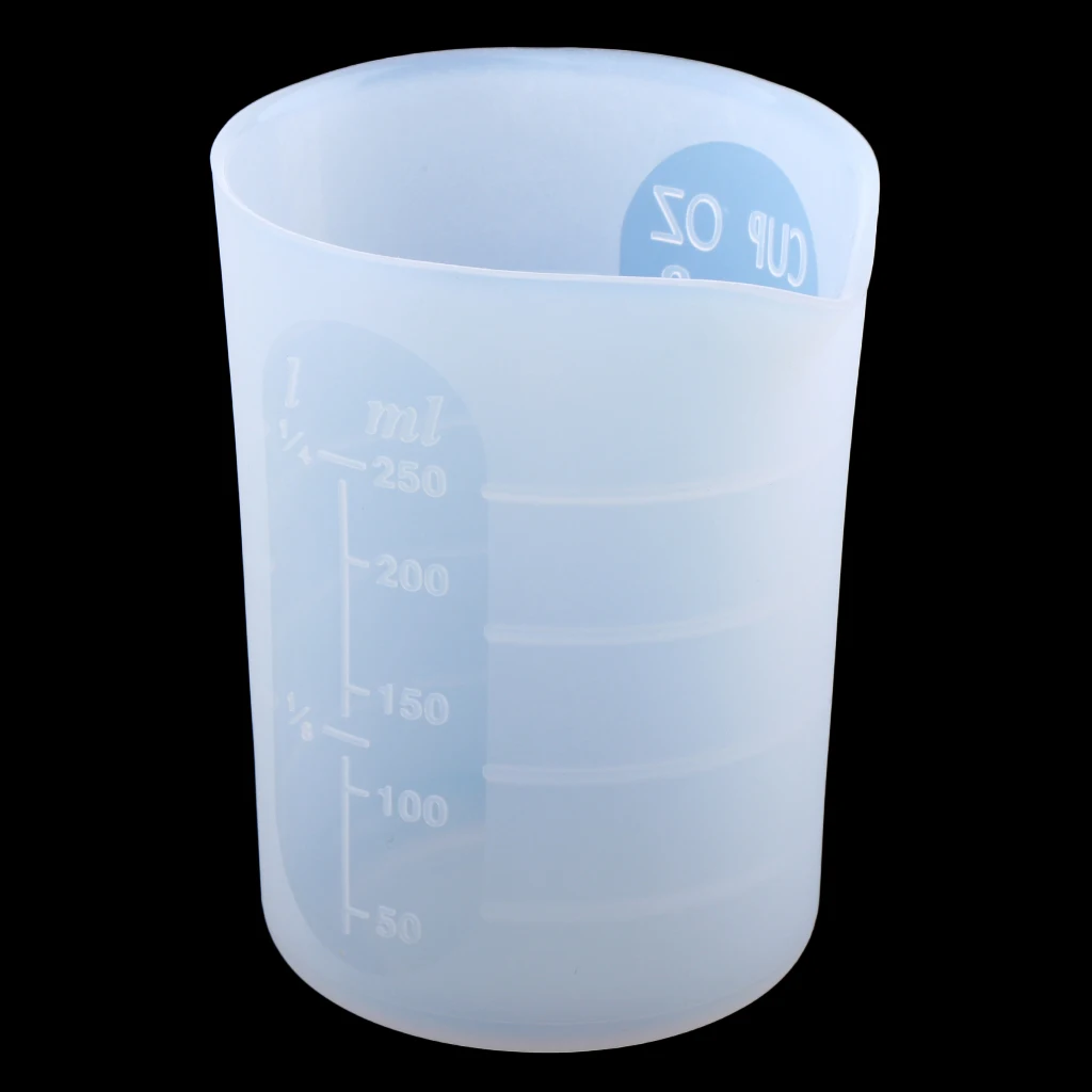 Clear Epoxy Resin Measuring Cup Silicone Mold For Diy Jewelry Making Tools