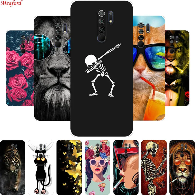 Задняя крышка для Xiaomi Redmi 9 чехол Redmi9 из ТПУ мягкий силиконовый телефона|Бамперы| |