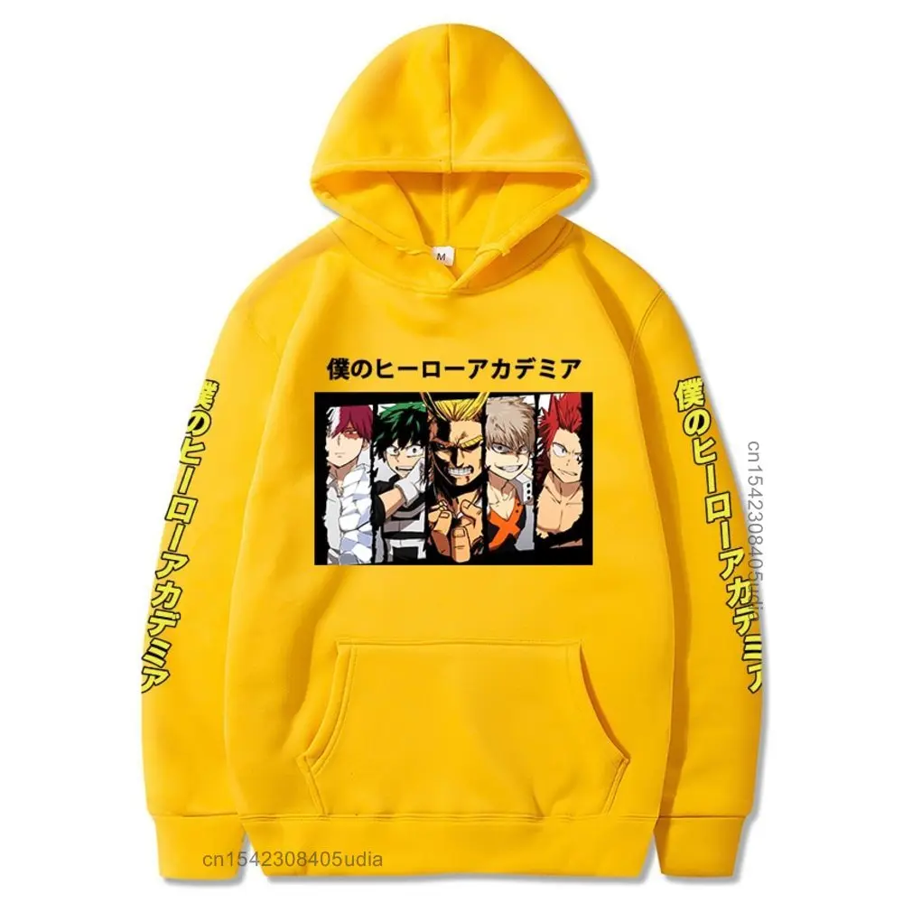 

Janpanese My Hero Academia Hoodies Men Women Casual Cotton Aesthetic Harajuku Pullover Hoodie Fast Ship Print Hoodie