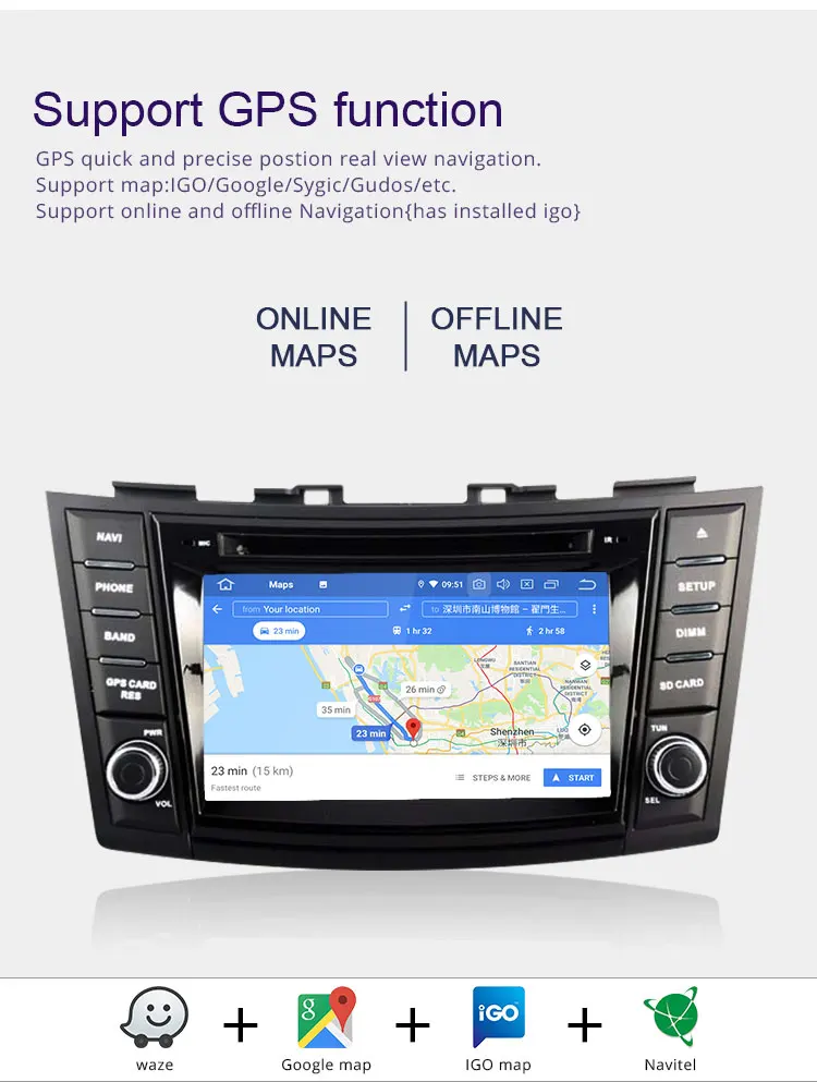 TOPBSNA Android 9,0 автомобильный dvd-плеер для Suzuki Swift 2011 2012 2013 wifi Мультимедиа gps Навигация стерео Автомагнитола RDS