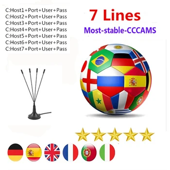 

DVB-S2 CCcam Cline for 1 Year 7 lines Europe Satellite TV Receiver GTmedia V8 Nova Freesat V7 Clines Germany Servers Free CCcam
