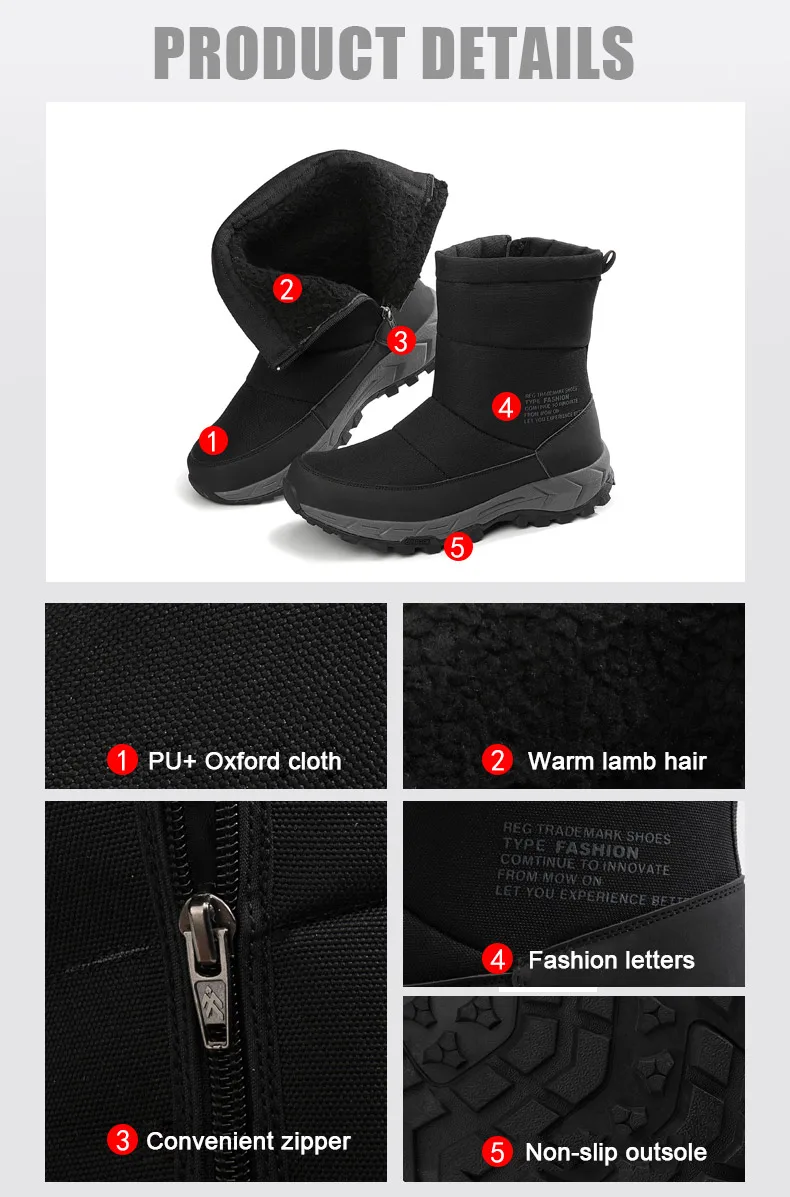 Gomnead/зимние походные ботинки для охоты; черные зимние треккинговые ботинки; Мужские дышащие походные ботинки; Мужская обувь для альпинизма на открытом воздухе