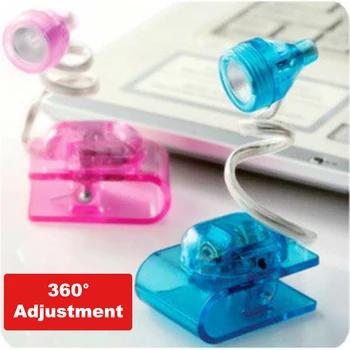 

Mini Portable Led Book Reading Light LED Stand Clip Book Light Stand Light Flexible Lamp For Bed Laptop Random Color