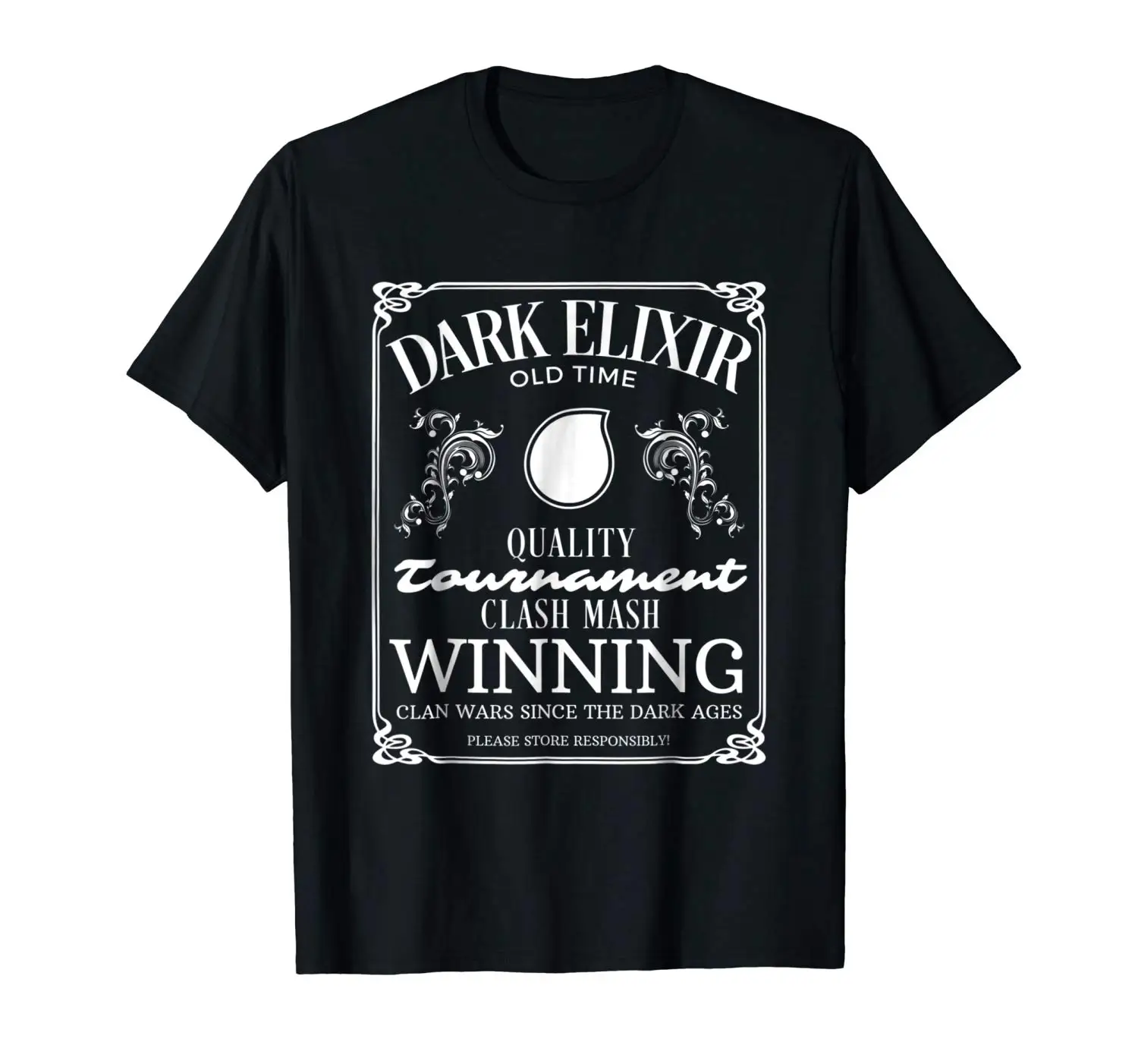 2019 Fashion T Shirt 100% Cotton Dark Elixir Clash Mash shirt clan wars since dark ages | Мужская одежда