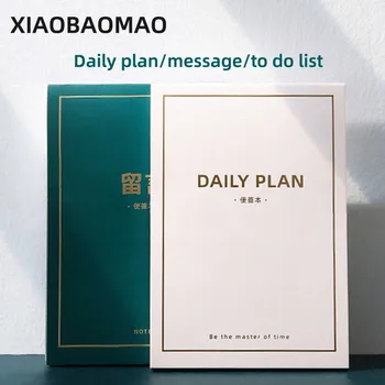 

100 Sheets Korea Simple Paper Notebook School Supplies Self-adhesive To Do List Dairy Weekly Monthly Planner