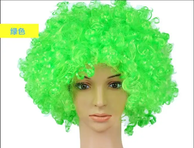 Представление волнистые кудрявые Клоун парик косплей волос на Рождество год для взрослых день рождения вечерние украшения для дискотеки подарок для детей - Цвет: as photo
