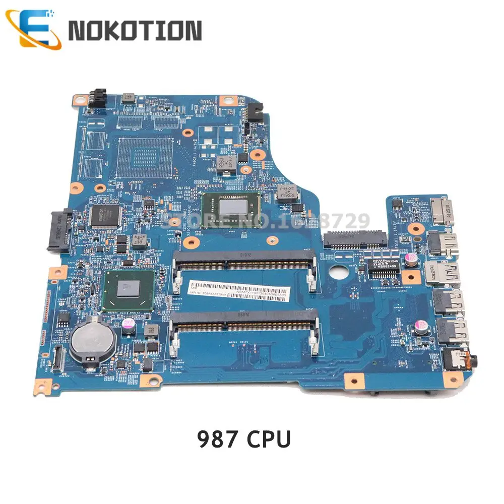 NOKOTION NBM7X11001 NB. M7X11.001 материнская плата для Acer aspire V5-571 48.4tu5.04m основная 987 1 5 Ghz CPU