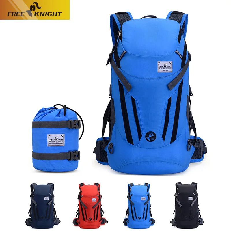 

2019 New Style Folding Mountaineering Bag Waterproof Nylon Riding Backpack 35L Foldable Storage Travel Bag