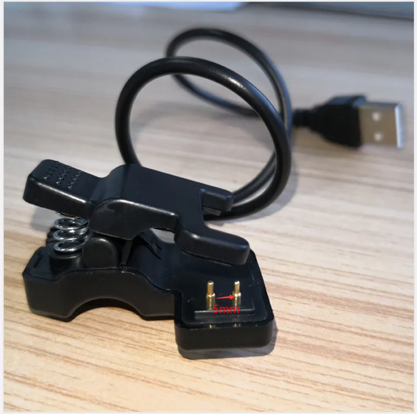 2-Контактный USB-кабель onwan для зарядки E08 F4 зажим зарядного устройства смарт-часов