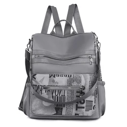Retro Large Capacity Nylon Backpack Women  Rucksack Women's Knapsack Travel Backpacks Shoulder School Bags Mochila Back Pack
