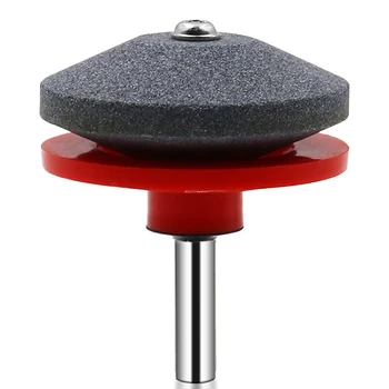 

50MM Sharpener Grinding Tool Garden Lawn Mower Parts Grinding Drill Lawn Mower Sharpener Lawnmower Faster Rotary Drill Blade