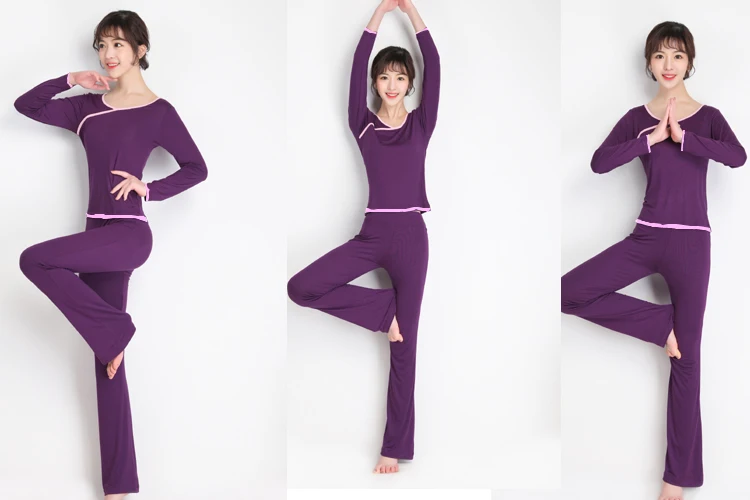Mo Yoga Deir комплект одежды осень и зима большой размер облегающая одежда для йоги осенний комплект спортивная одежда для тренировок женская одежда