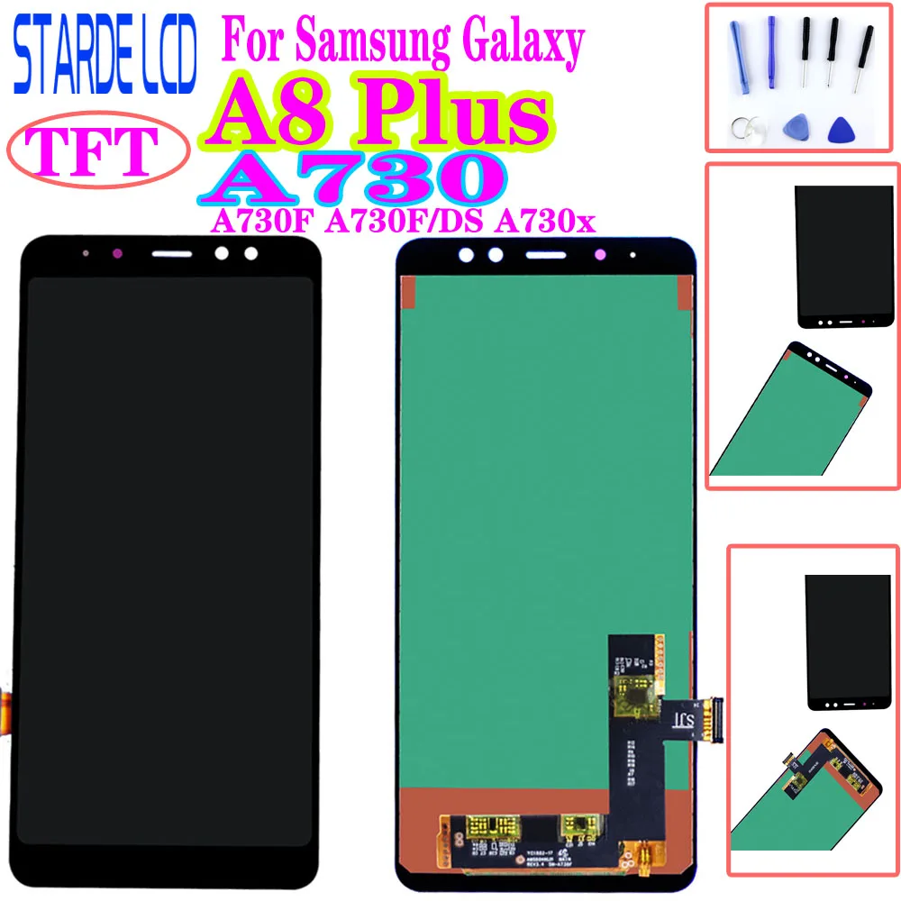 

6" For Samsung Galaxy A8 Plus 2018 A730 LCD Display Touch Screen Digitizer Assembly A730F A730F/DS A730x for A8+ Plus 2018 lcd