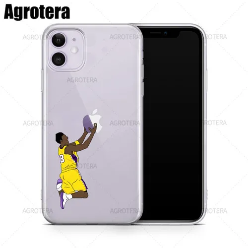 Agrotera Phone Cases James Harden Andre Iguodala Paul George Clear TPU Case Cover for iPhone 12 SE2020 XS 13 for iPhone11Pro Max Kobe Bryant 1