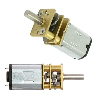 

JA12-N20 Model DC 12V 100RPM Torque Gearbox Mini Gear Box Motor Silver+Gold & DC 3V 30RPM Silver