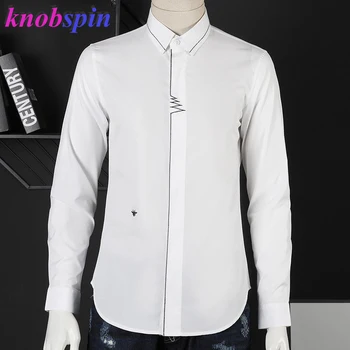 

Brand Business male dress Shirt Casual Slim long sleeve Chemise homme high quality Pure Cotton Shirts men Plus size M-XXL