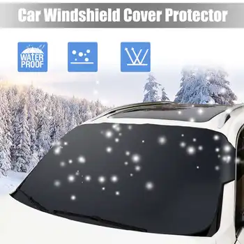 

245x145cm Car Winter Cover Magnetic Car Front Windscreen Cover Sunshade Windshield Snow Sun Shade Waterproof Protector Covers