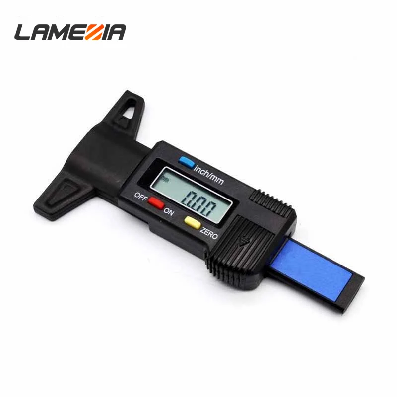 

LAMEZIA 0-25.4mm/0.01mm Plastic Digital Electronic LCD Tire Tyre Wheel Tread Depth Brake Gauge Measuring Tools