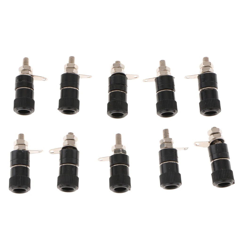 100 Pieces JS-910B 4mm Banana Plug Jack Binding Post Terminal(red/yellow/blue/green/black) | Автомобили и мотоциклы