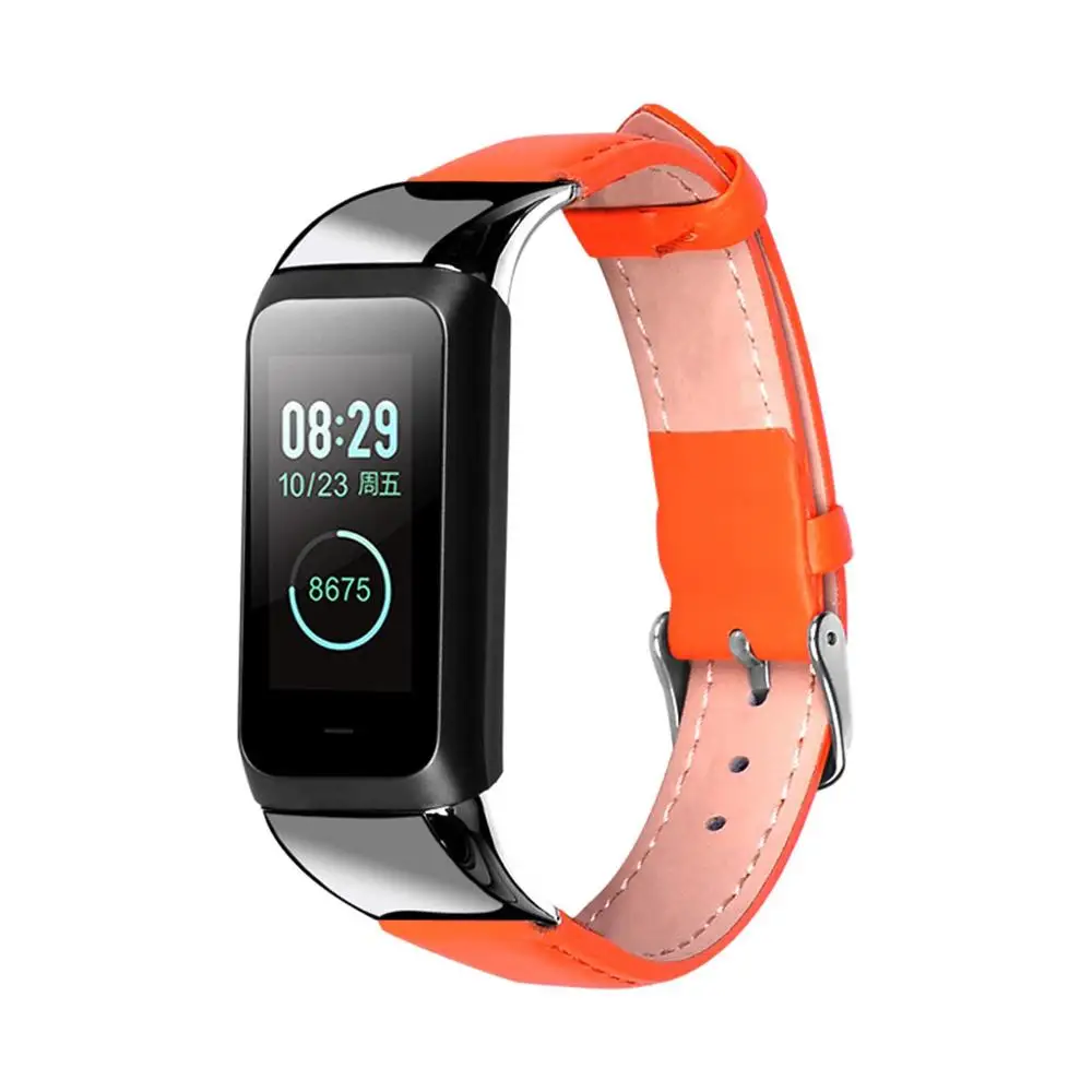 Кожаный ремешок для наручных часов ремешок с пряжкой для Amazfit COR 2 часы Смарт часы браслет для ношения Аксессуары#824