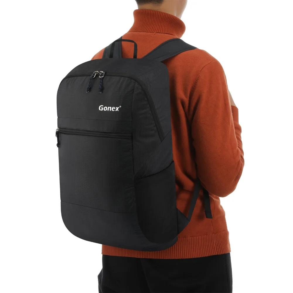 Gonex 30L Сверхлегкий упаковочный Рюкзак Повседневная нейлоновая Складная Наплечная Сумка для путешествий на открытом воздухе походные сумки для школы и шопинга