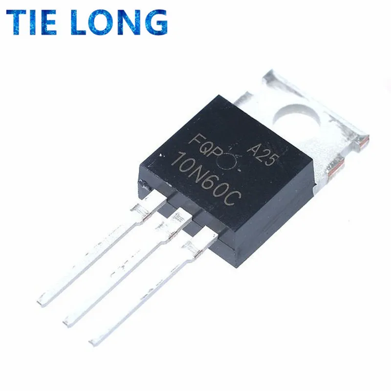 10 шт. FQP10N60C TO-220 10N60C 10N60 TO220 новый МОП полевой транзистор | Электронные компоненты и