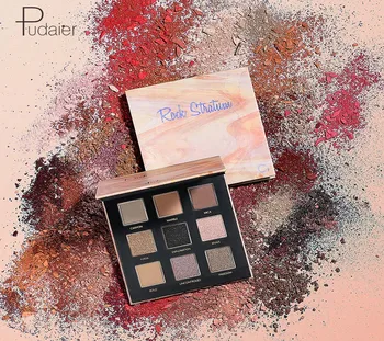 

Pudaier 9 Colors Shimmer Pearlescent Matte Eyeshadow Makeup Pallete Long Lasting Eye Shadow Natural Nude Eyes Cosmetics TSLM1