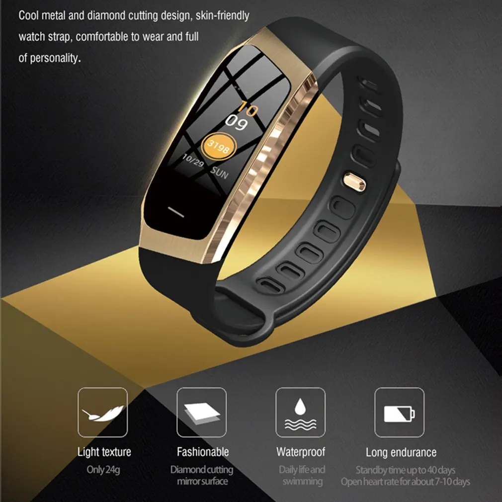 Smart Band Color Touch Screen Wristband Waterproof Oxygen Heart Rate Monitor Bracelet Sport Fitness Tracker