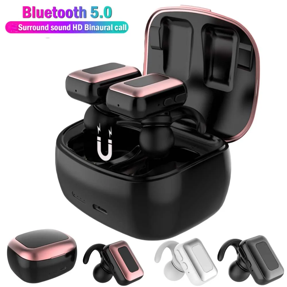 JINSERTA TWS Bluetooth 5,0 беспроводные наушники power In Ear мини наушники HiFi 3D стерео Спортивная гарнитура для наушников с HD микрофоном