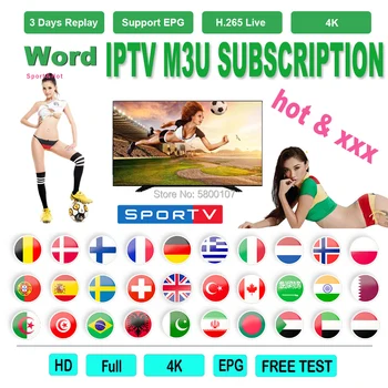 

World IPTV M3U Subscription for Nederlands Sweden Spain Israel UK Belgium Portugal Poland with Android box Enigma2 Smart TV