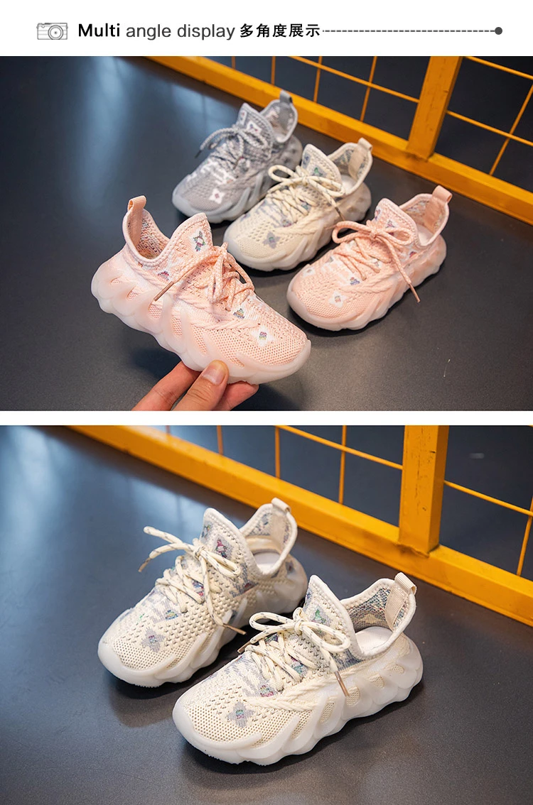 children's sandals near me Kids Sneakers Unisex Children Luminous Casual Sneakers Lace-up Girls Spring Mesh Non-slip Running Shoes Boys 2022 Sport Shoes leather girl in boots