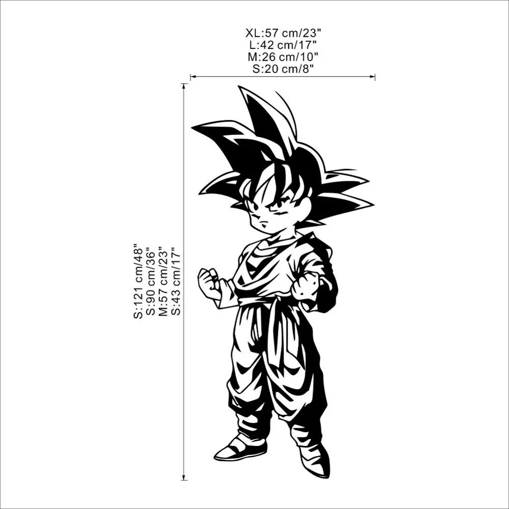 Dragon Ball Decorative Wall Vinyl Stickers For Baby Kids Room Bedroom Accessories Decal Poster