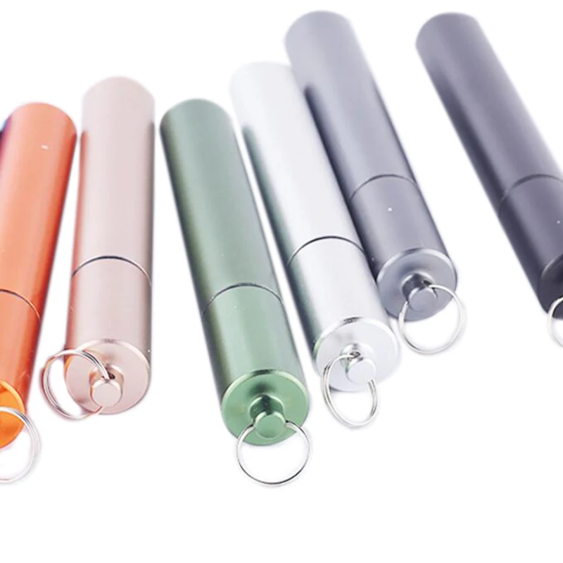 Reusable Metal Drinking Straws Stainless Steel Metal Drinking Straw Reusable Straws Set Sealing Tube Brush