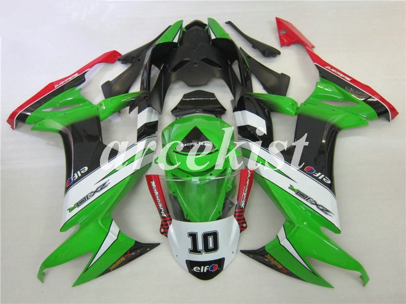New ABS motorcycle fairings kit set Fit for kawasaki Ninja ZX-10R zx10r 10r 2009 2009 2010 08 09 10 custom Free Green red black