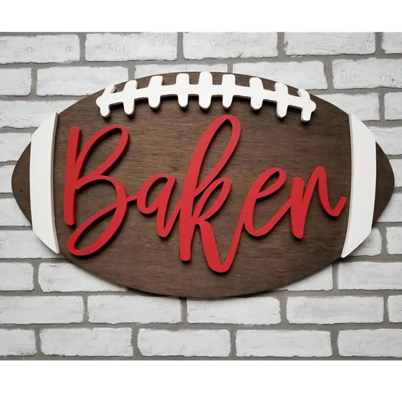 wood baby name wall hanging