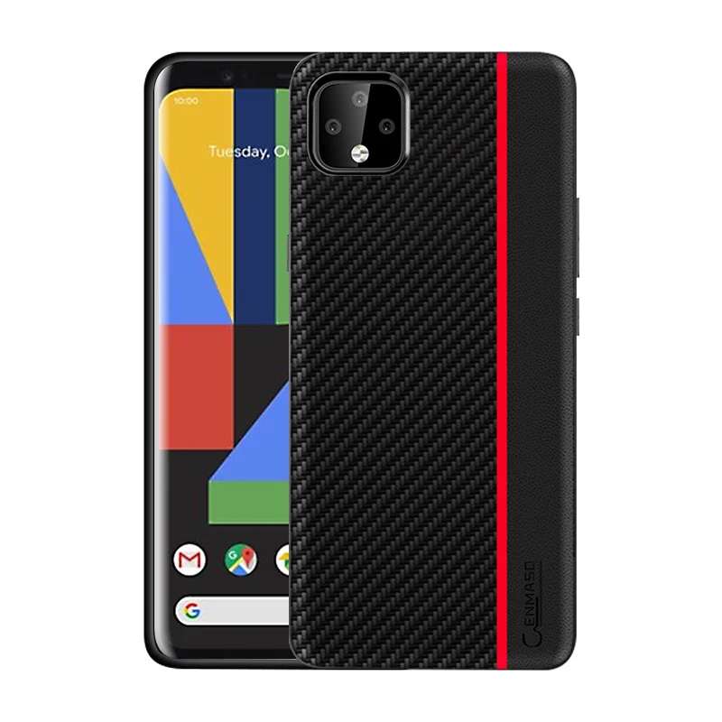 Чехол для Google Pixel 4 XL чехол для телефона мягкий ТПУ бампер кожаный чехол для Google Pixel 3 3A XL 4 4XL 3XL противоударный чехол - Цвет: Красный