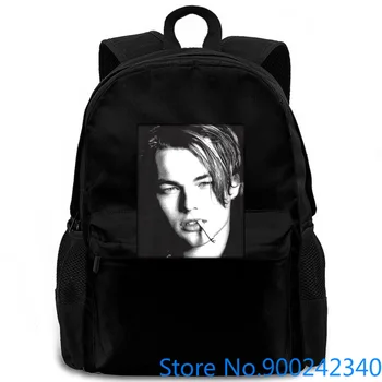 

Leonardo Dicaprio Idol Hollywood Actor Titanic Wo Black Novelty women men backpack laptop travel school adult student